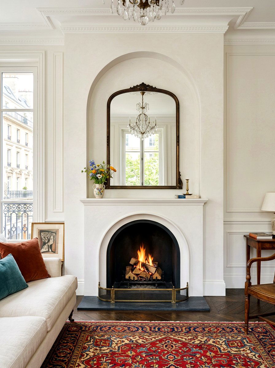 Arched Fireplace Alcove - 30 fireplace wall living room ideas