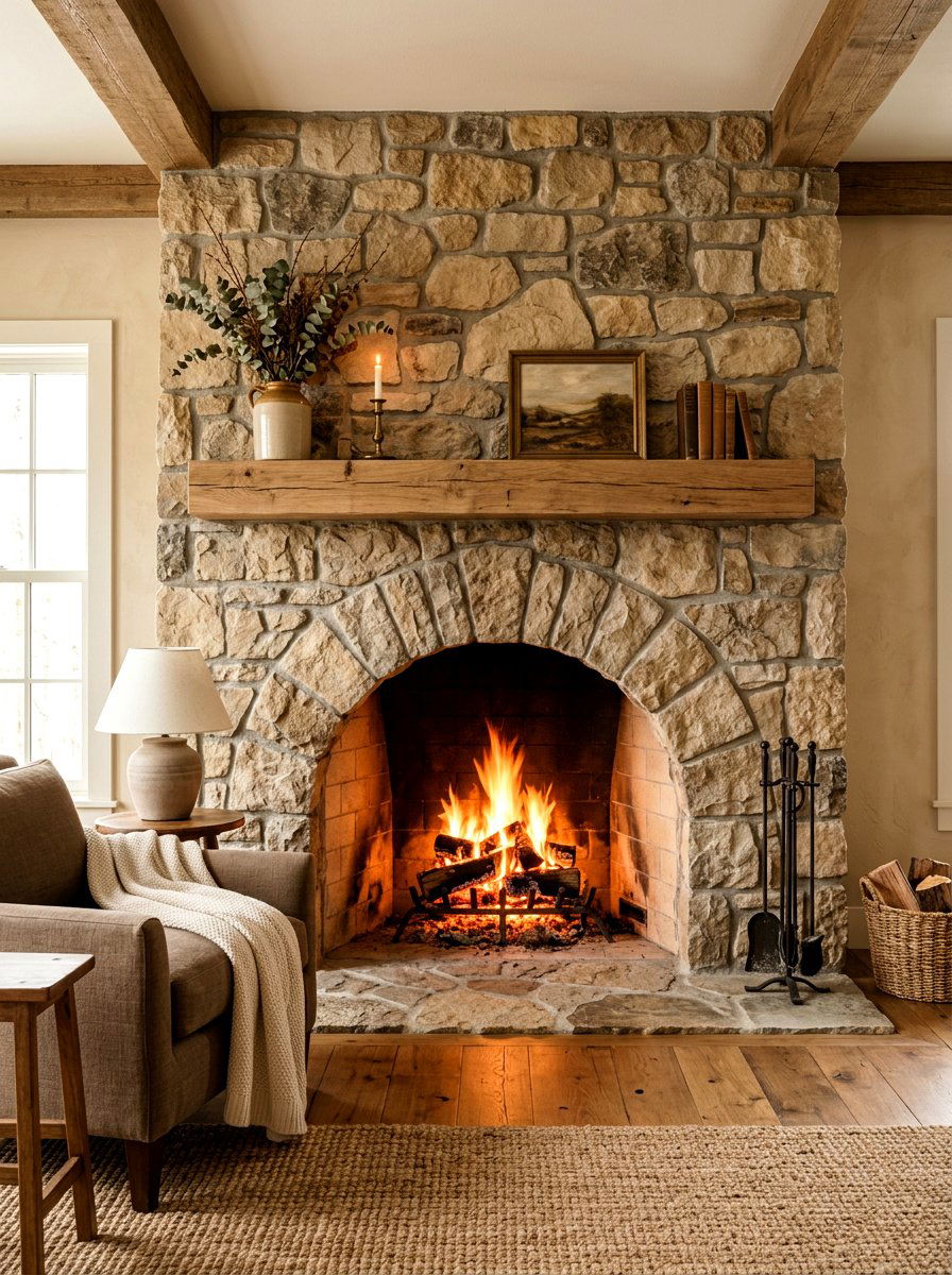 Arched Fireplace Opening - 30 traditional fireplace mantel ideas