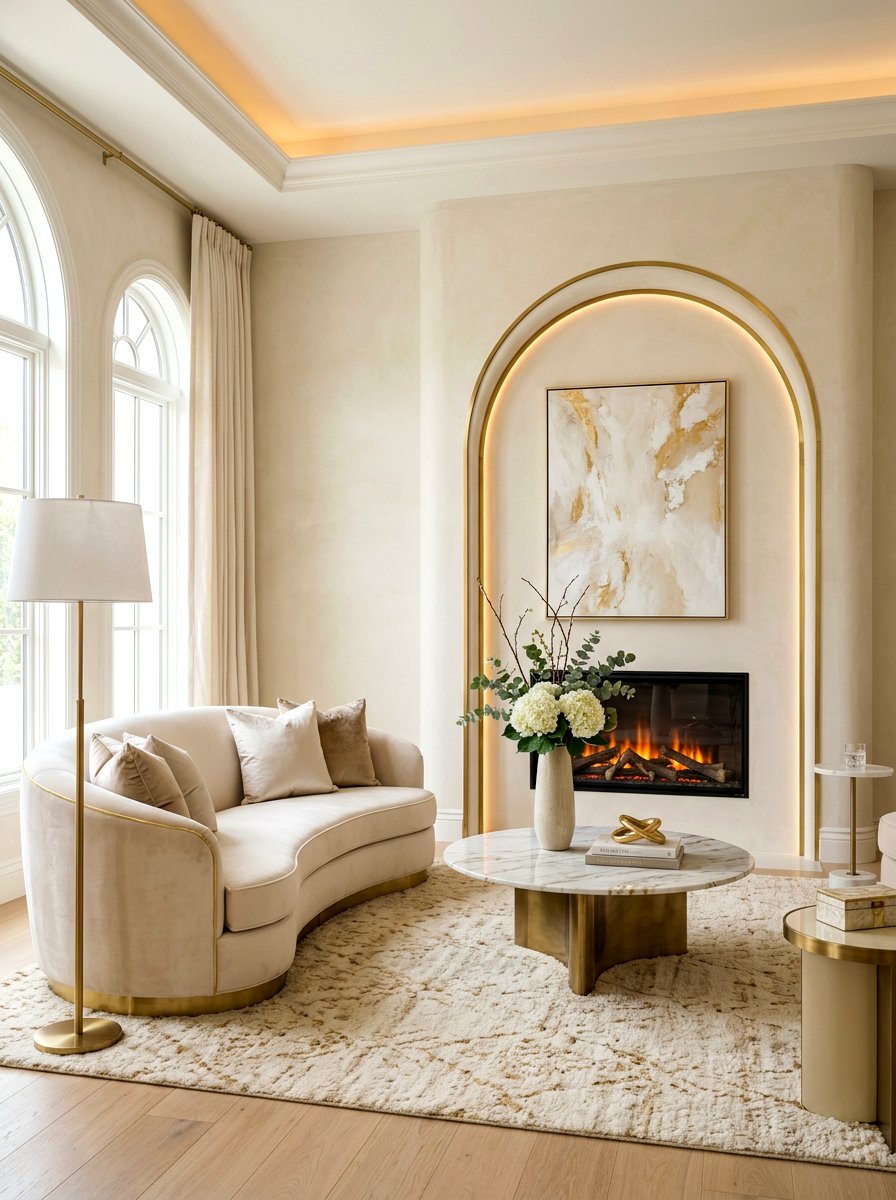 Arched Fireplace Wall - 30 electric fireplace wall ideas