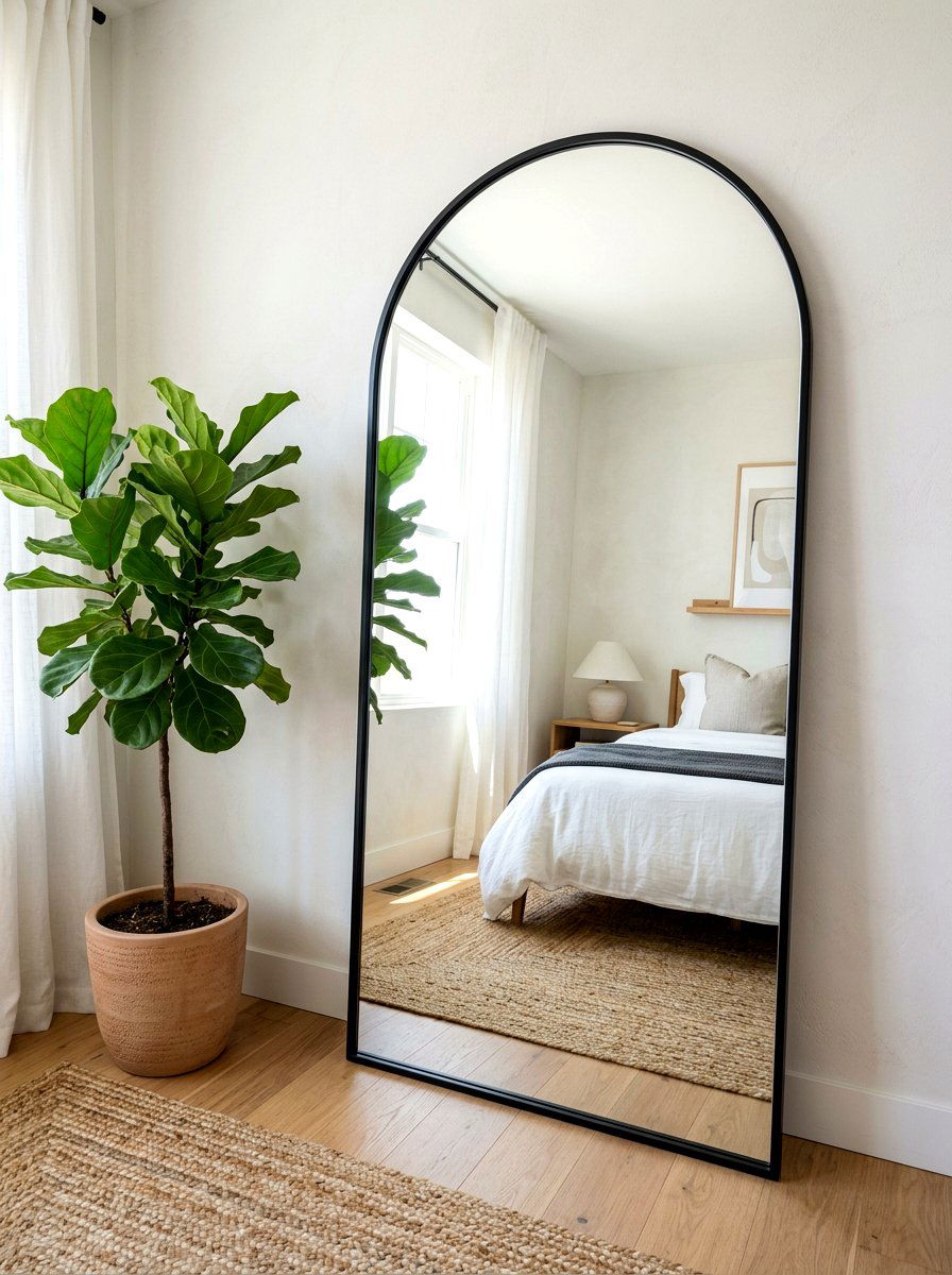 Arched Floor Mirror - 30 rounded furniture ideas