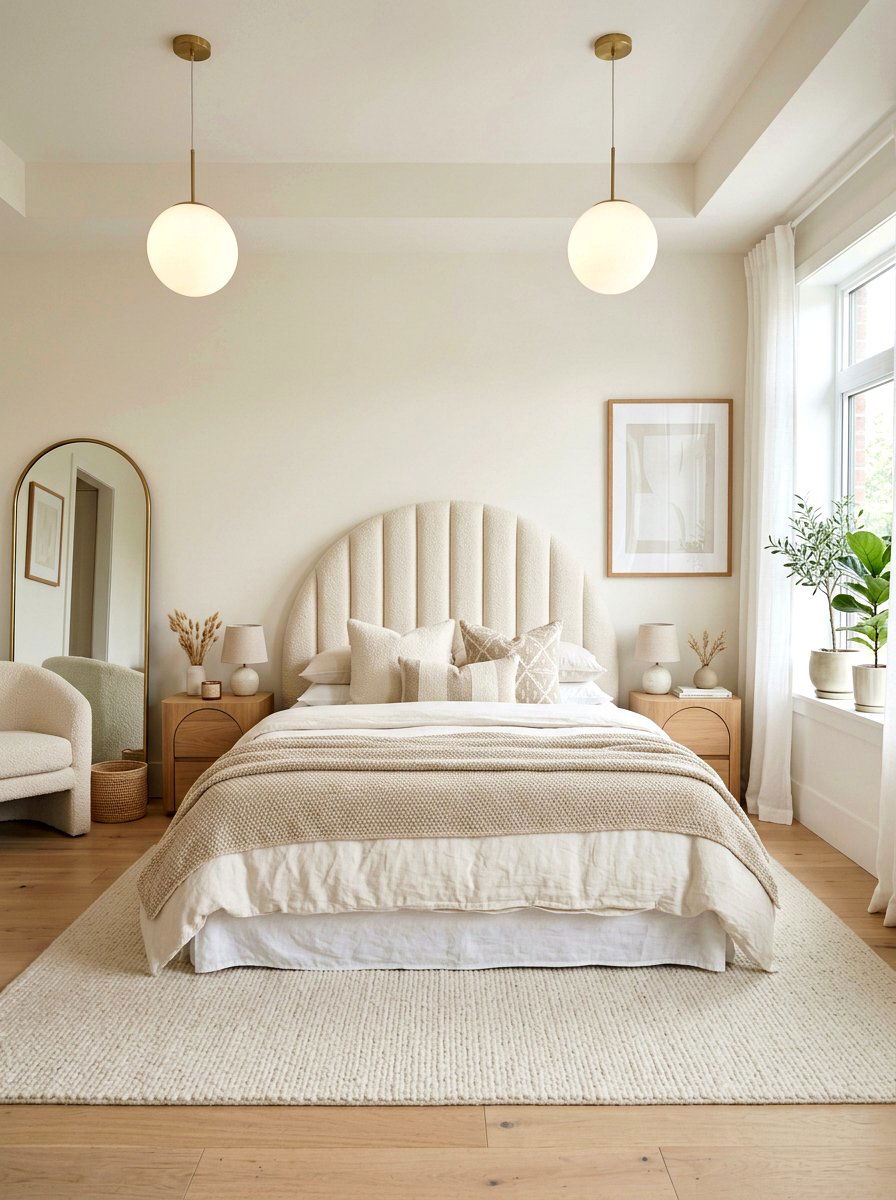 Arched Fluted Headboard - 30 fluted headboard ideas