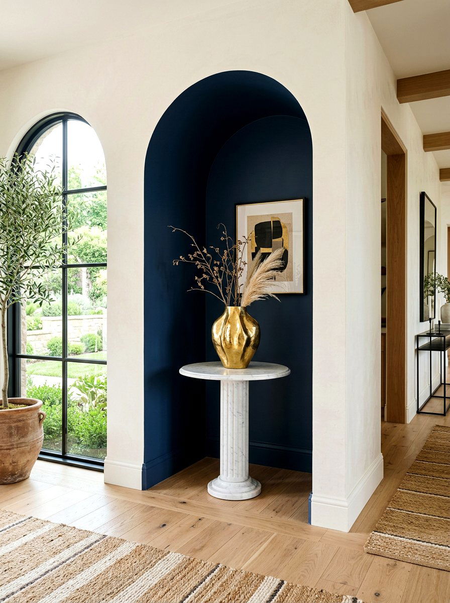 Arched Foyer Nook - 30 entry alcove ideas