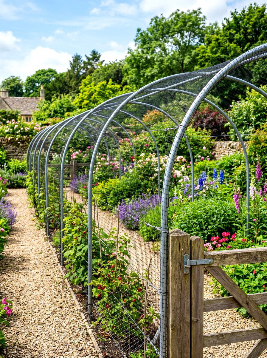 Arched Fruit Cage - 30 fruit cage ideas