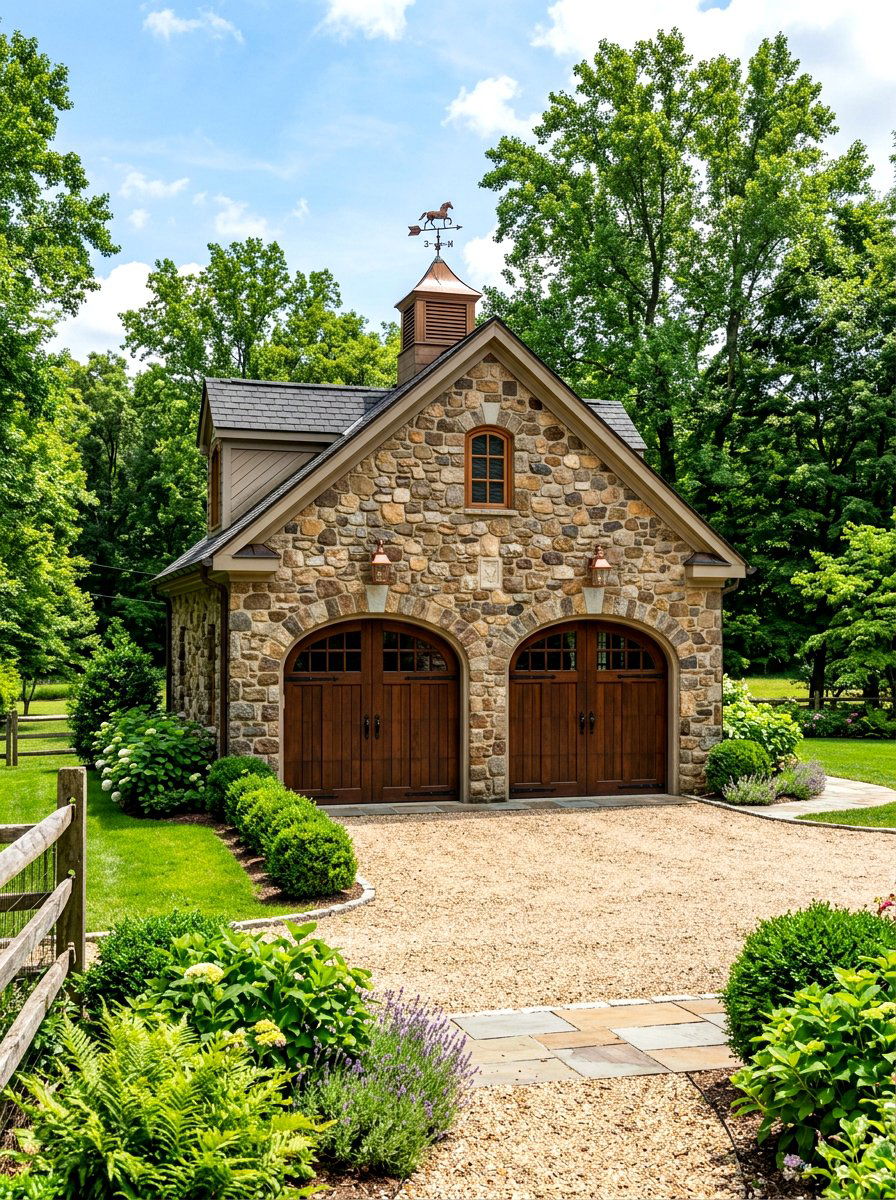 Arched Garage Door Openings - 30 detached garage curb appeal ideas