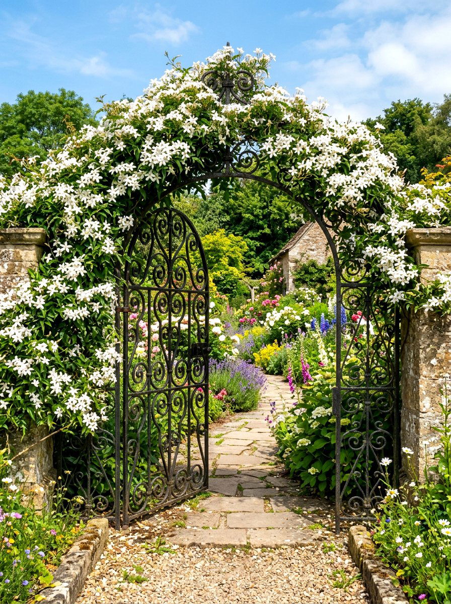 Arched Garden Gate - 30 cottage backyard ideas