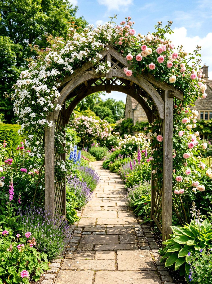 Arched Garden Walkway - 30 English garden ideas