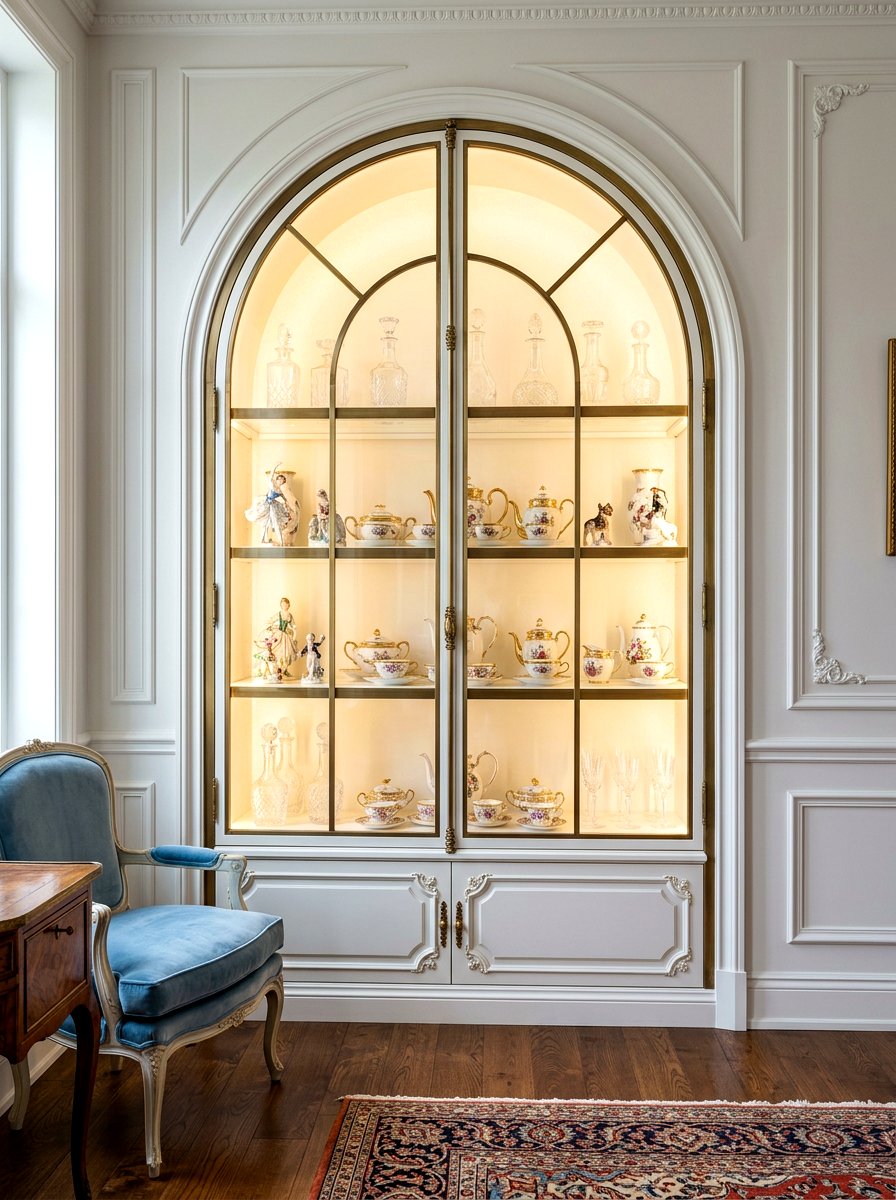 Arched Glass Display Cabinet - 30 arched built in ideas