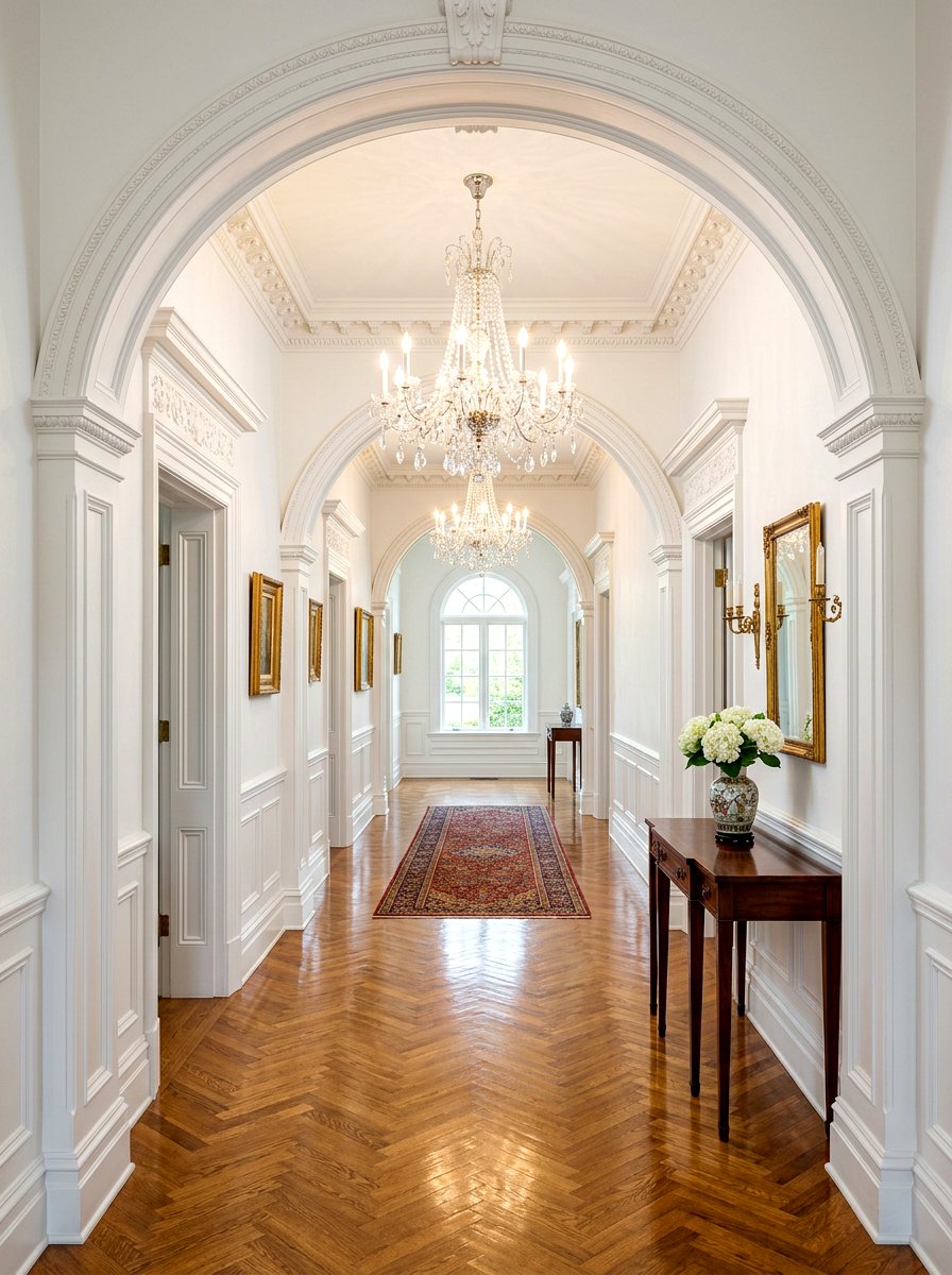 Arched Hallway With Crown Molding - 30 arched doorway ideas