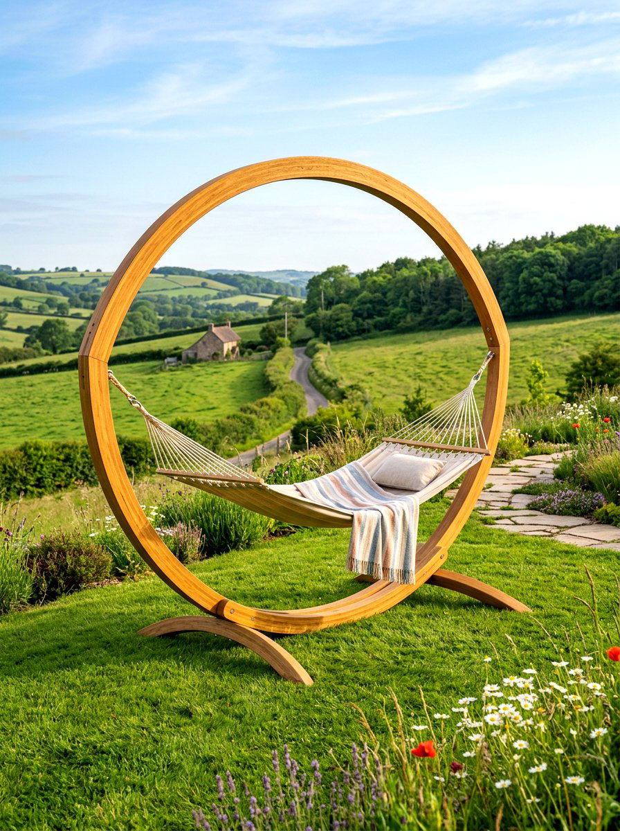 Arched Hammock Stand - 30 hammock stand garden ideas