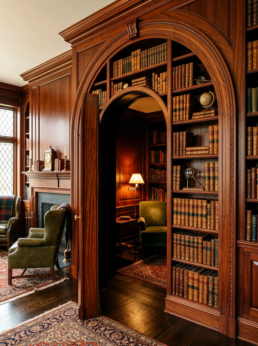 Arched Hidden Doorway - 30 arched built in ideas