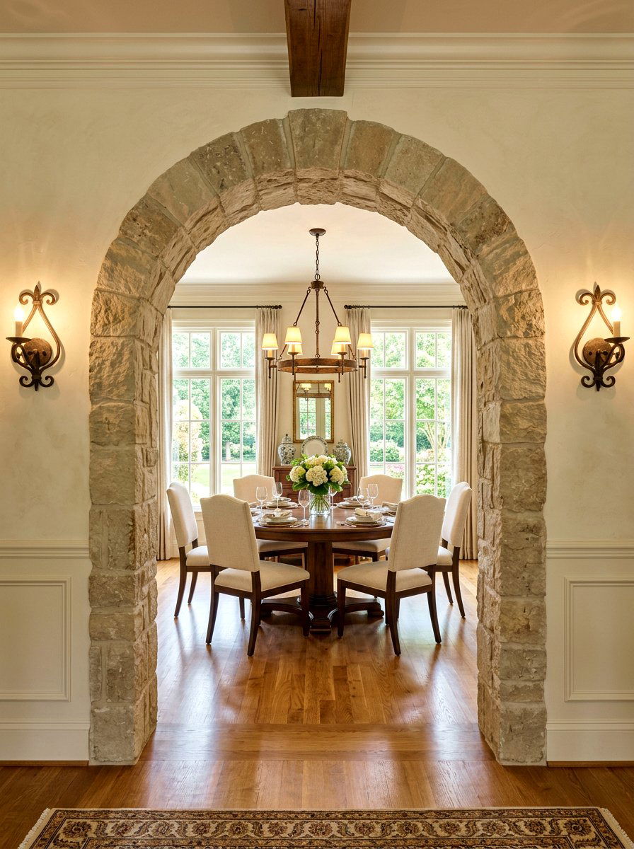 Arched Interior Doorway Room - 30 Tuscan supper room ideas