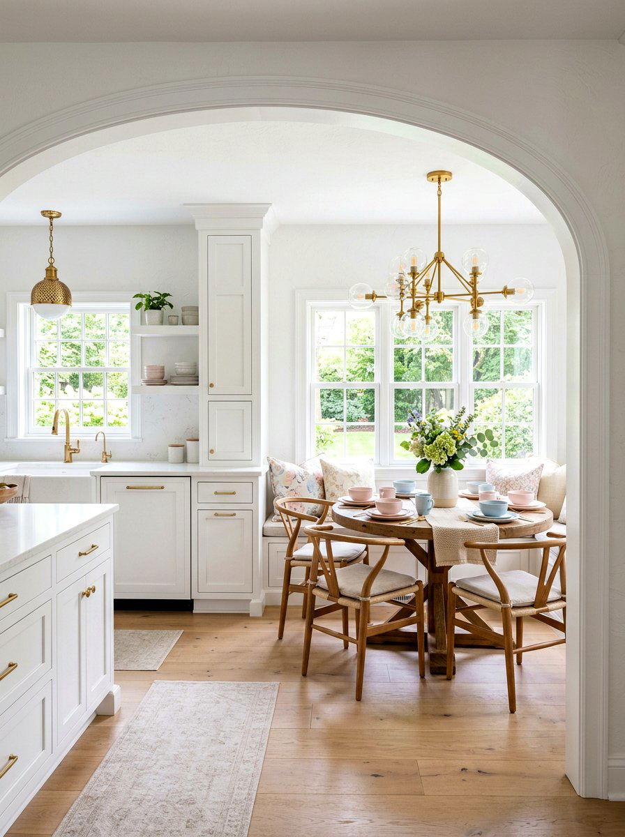 Arched Interior Opening - 30 semi open floor plan ideas