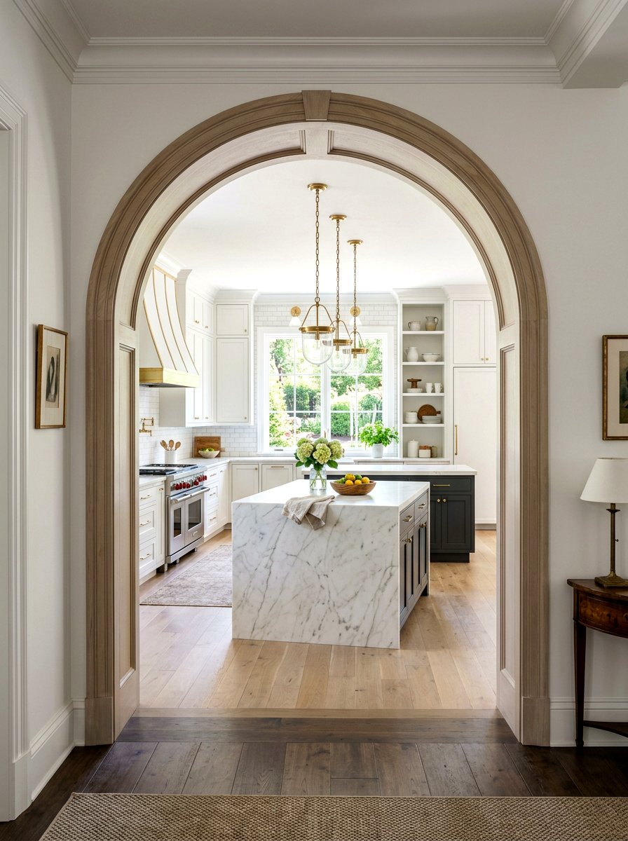 Arched Kitchen Doorway - 30 social media kitchen ideas