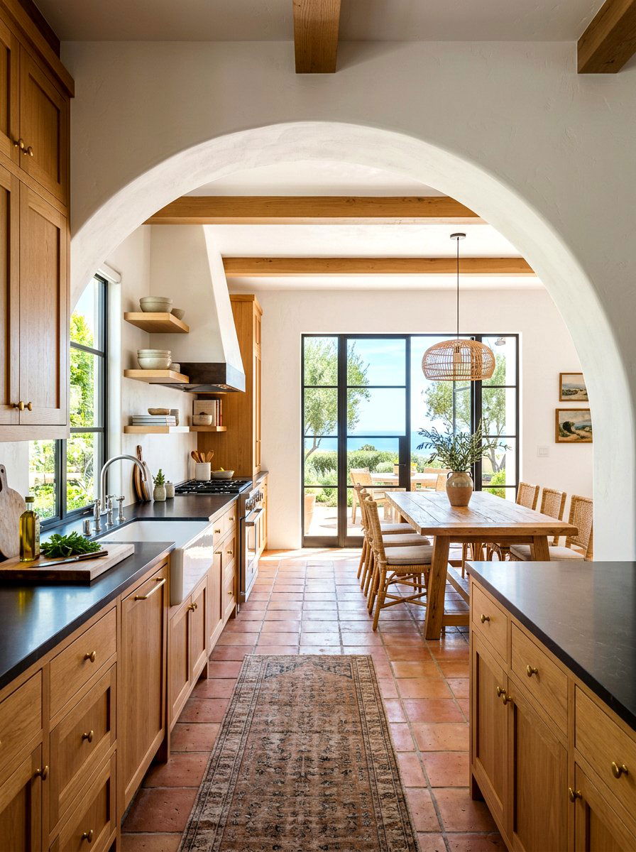 Arched Kitchen Doorway Architecture - 30 organic modern kitchen ideas