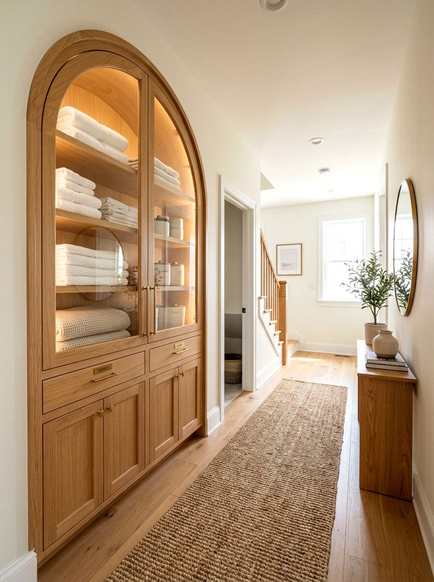 Arched Linen Cabinet - 30 arched cabinet ideas