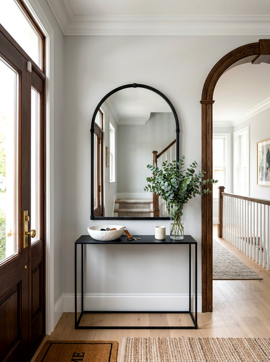 Arched Mirror Entryway Decor - 30 mirror wall small room ideas