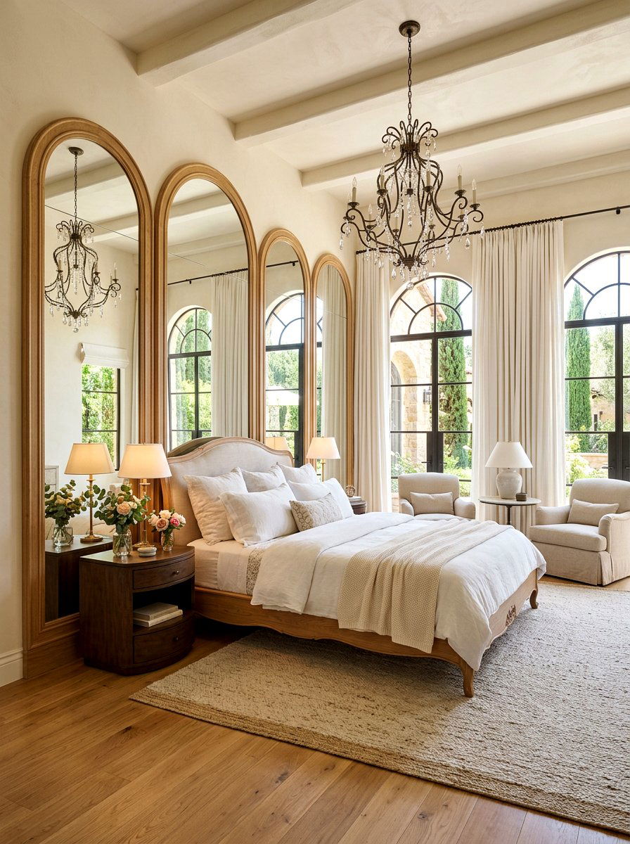 Arched Mirror Wall - 30 floor to ceiling mirror wall ideas