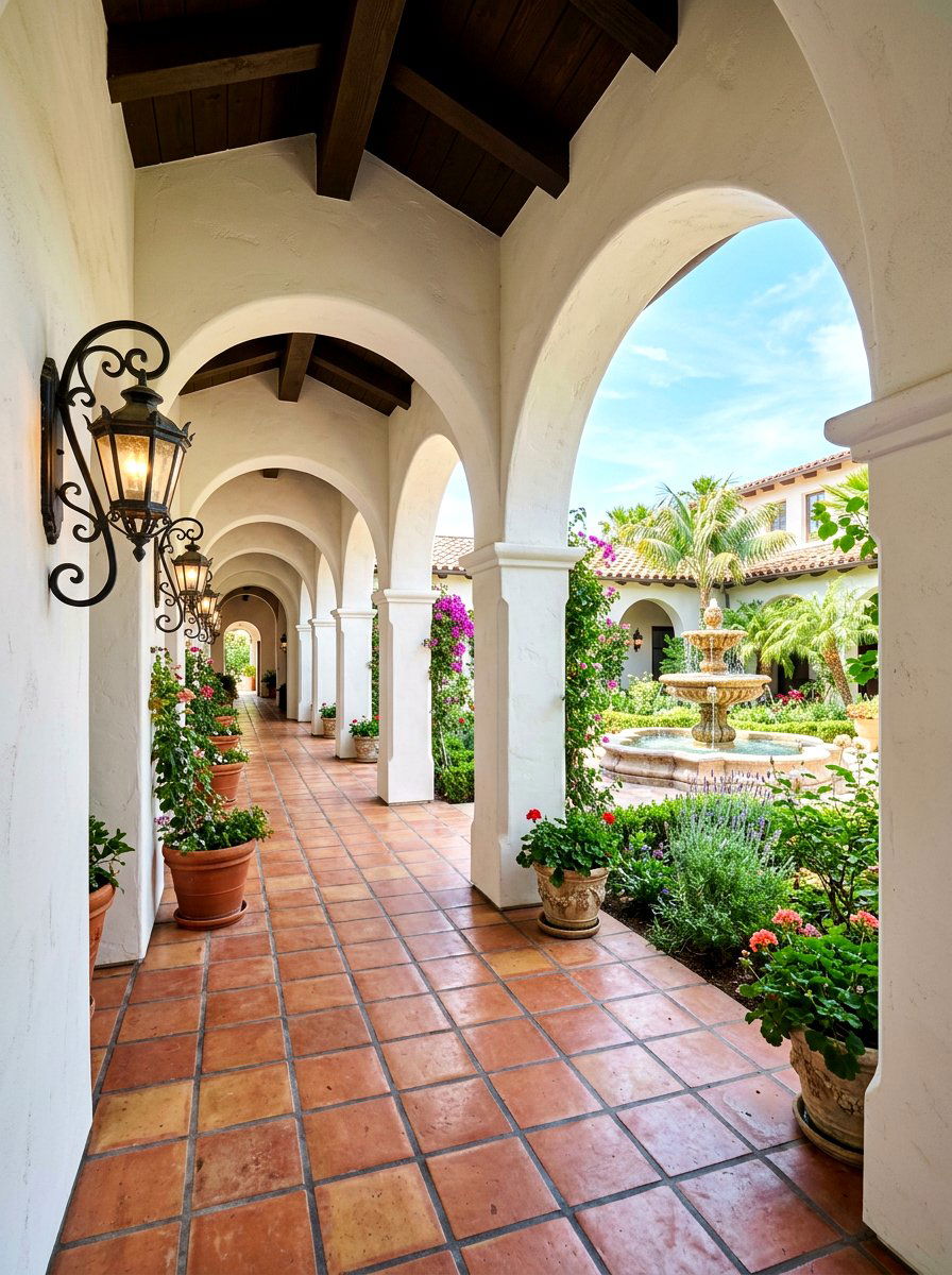 Arched Opening Breezeway - 30 breezeway ideas