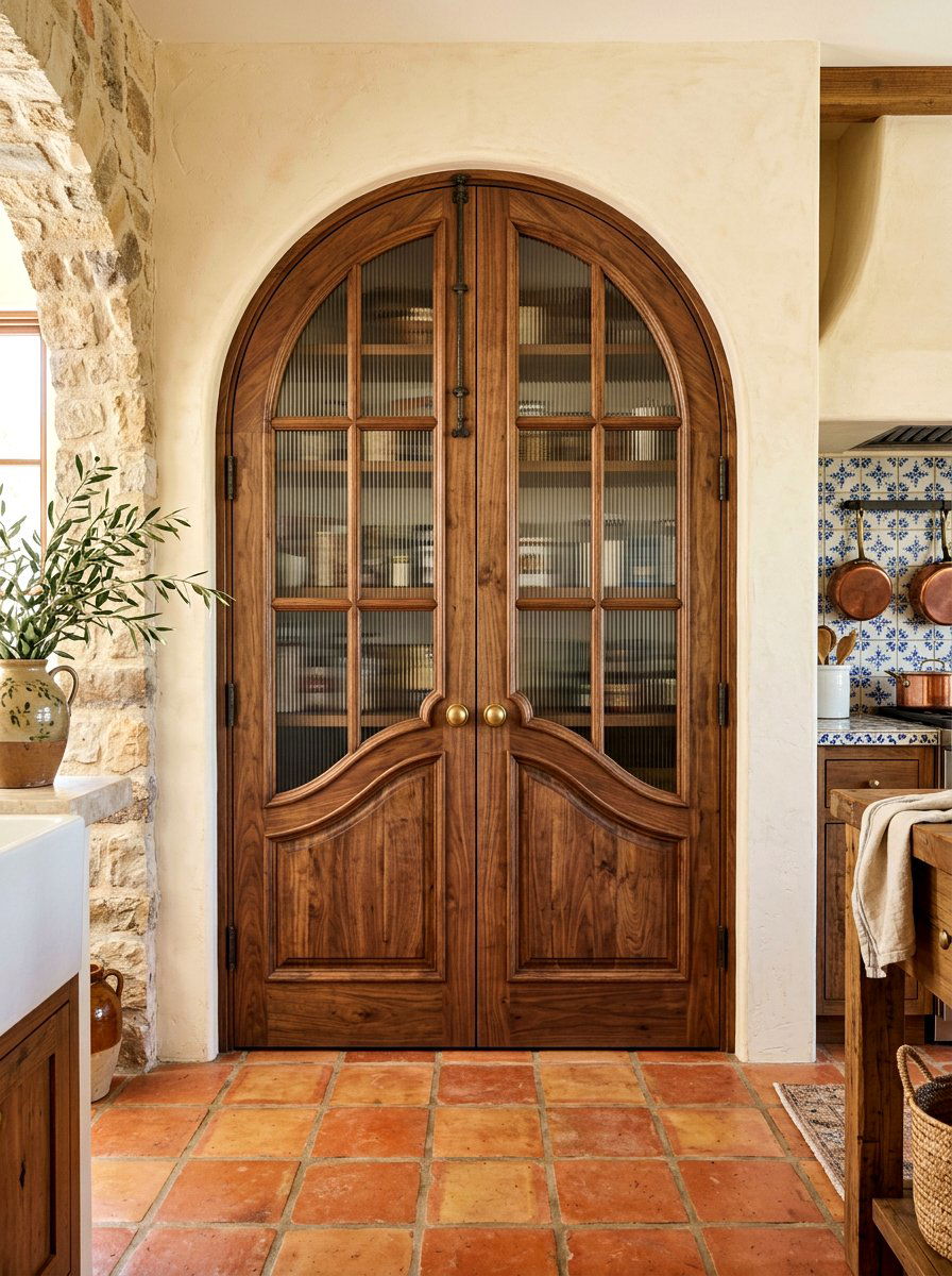 Arched Pantry Cabinet Doors - 30 full wall pantry cabinet ideas