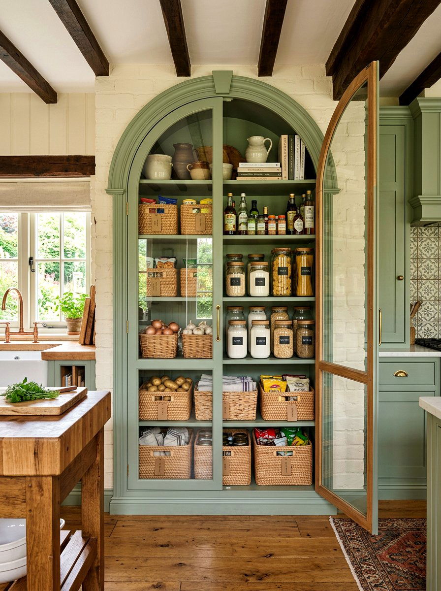 Arched Pantry Cabinet - 30 arched cabinet ideas