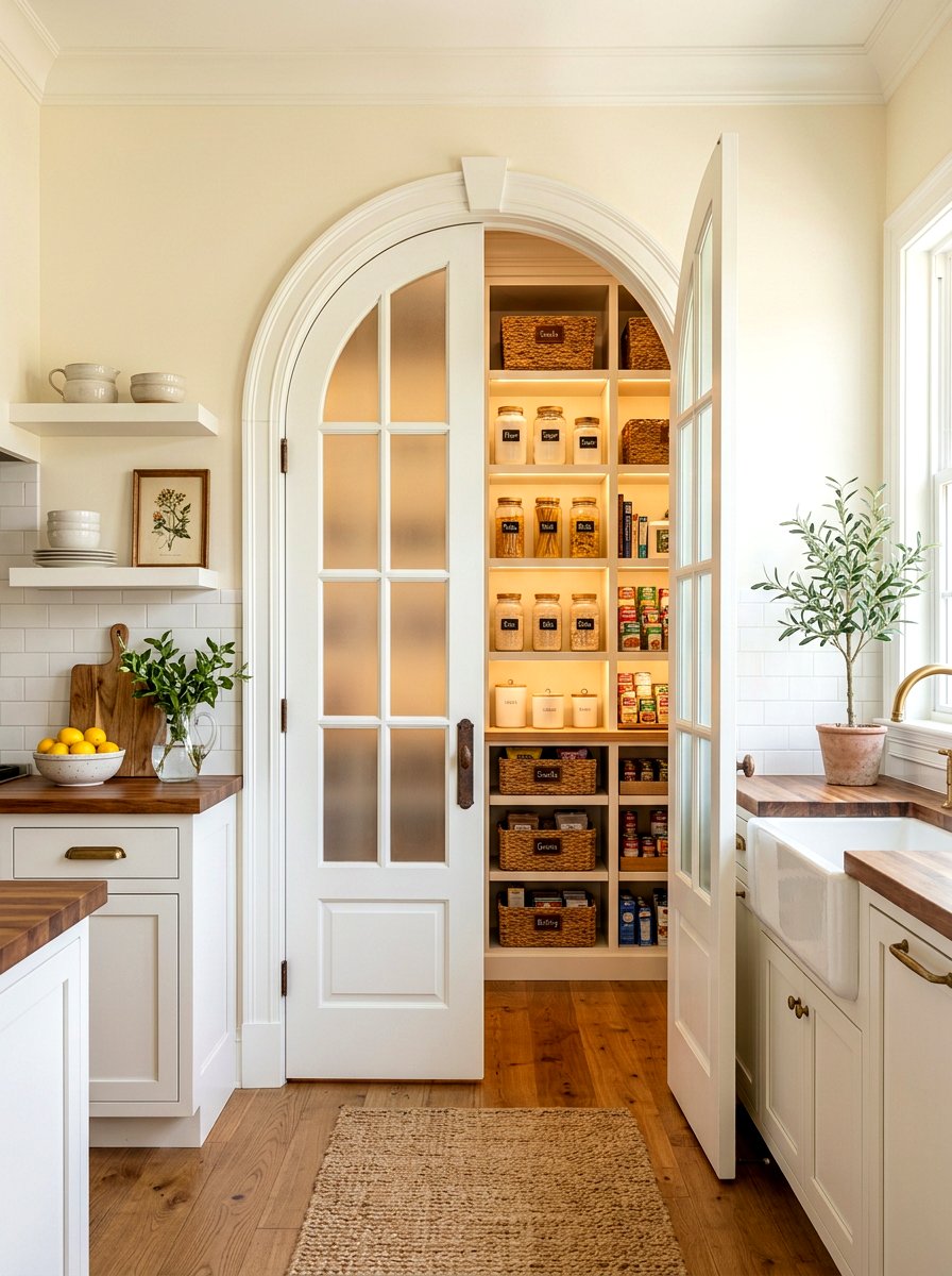 Arched Pantry Door - 30 interior arch ideas