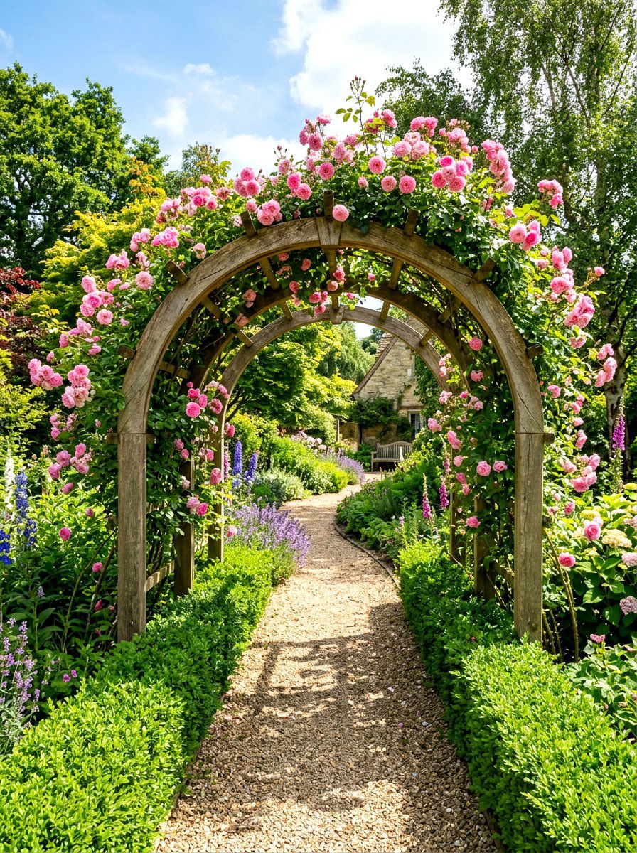 Arched Pergola For Garden Path - 30 small pergola ideas