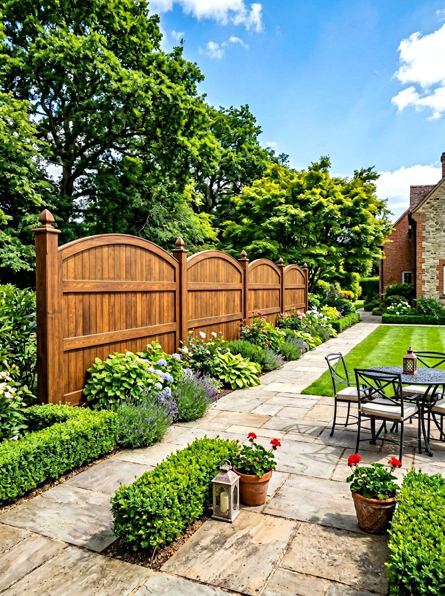 Arched Privacy Fence - 30 decorative fence ideas