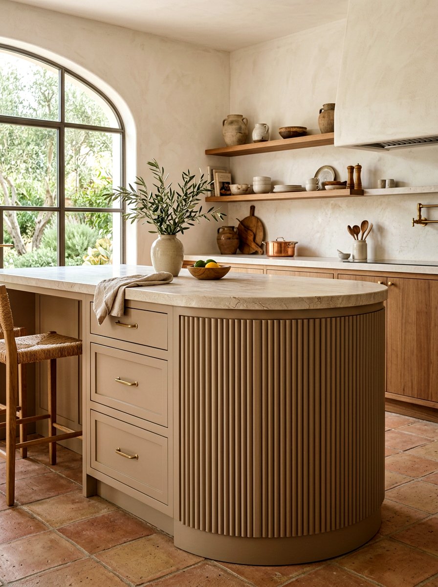 Arched Reeded Kitchen Island Ends - 30 reeded kitchen island ideas