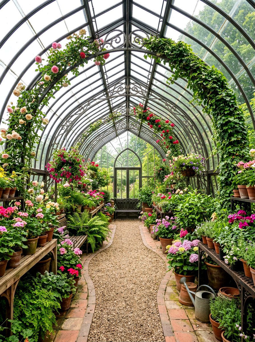 Arched Roof Greenhouse - 30 attached greenhouse ideas