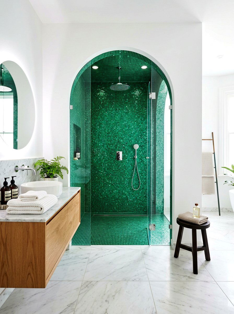 Arched Shower Entry - 30 interior arch ideas