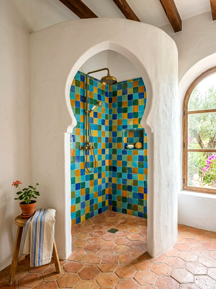 Arched Shower - 30 bathroom shower ideas