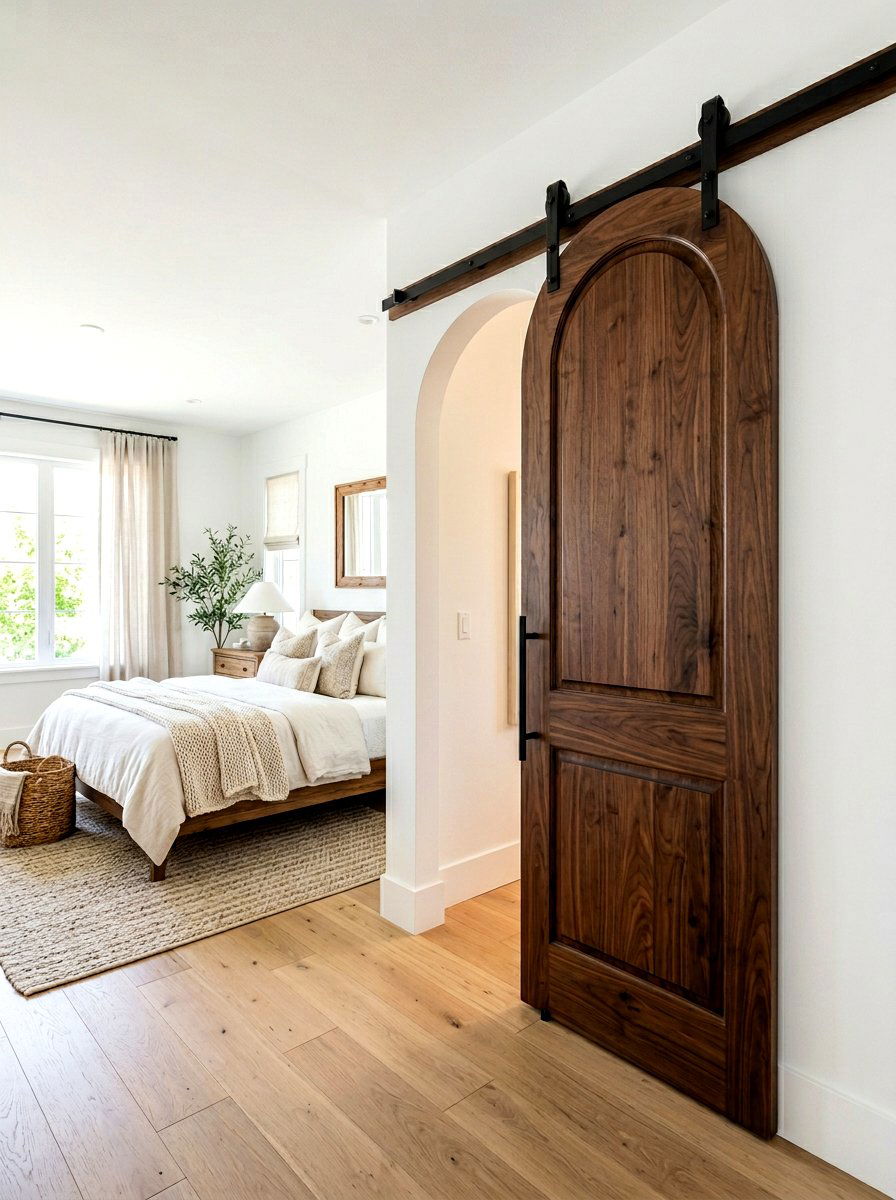 Arched Sliding Barn Door - 30 arched doorway ideas