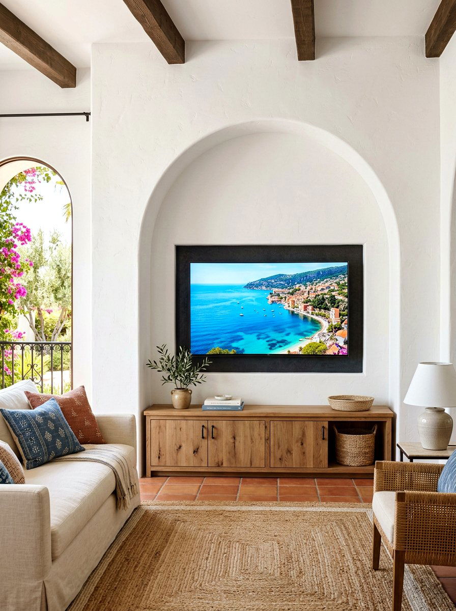 Arched TV Niche - 30 tv wall ideas