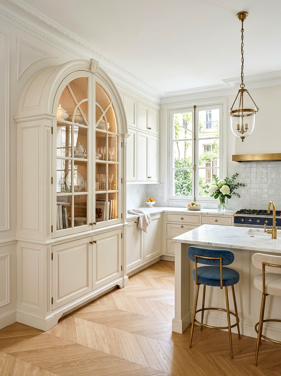 Arched Tall Kitchen Cabinet - 30 floor to ceiling kitchen cabinets ideas