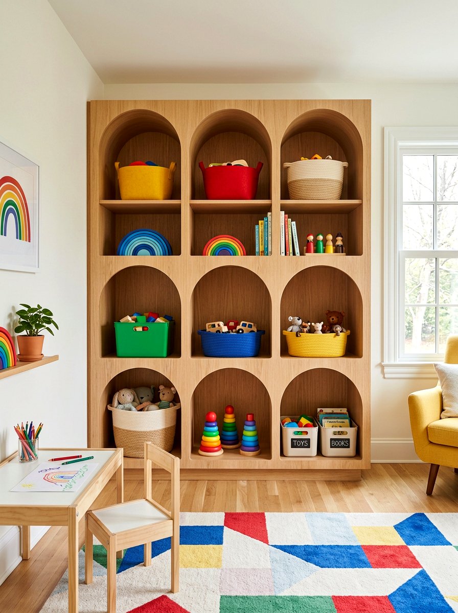 Arched Toy Storage - 30 arched built in ideas