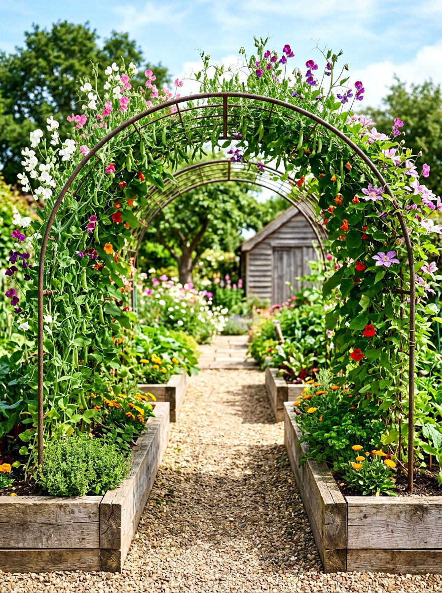 Arched Tunnel Raised Bed - 30 raised bed layout ideas