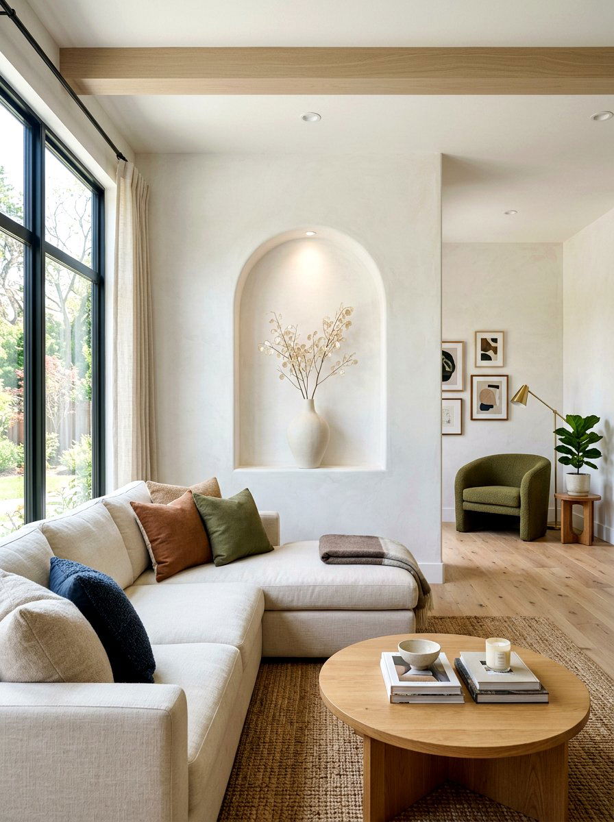 Arched Wall Niche - 30 plaster wall niche ideas