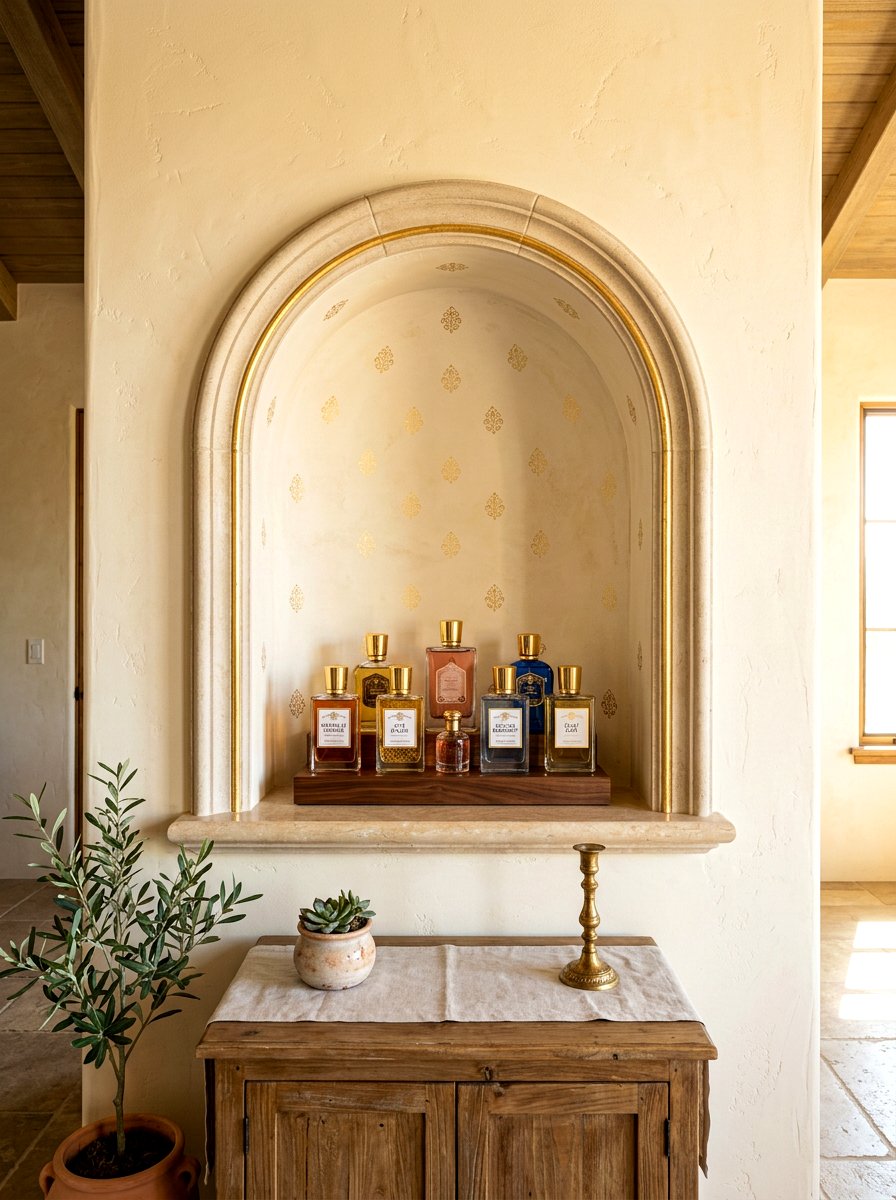Arched Wall Recess - 30 built in bathroom storage ideas