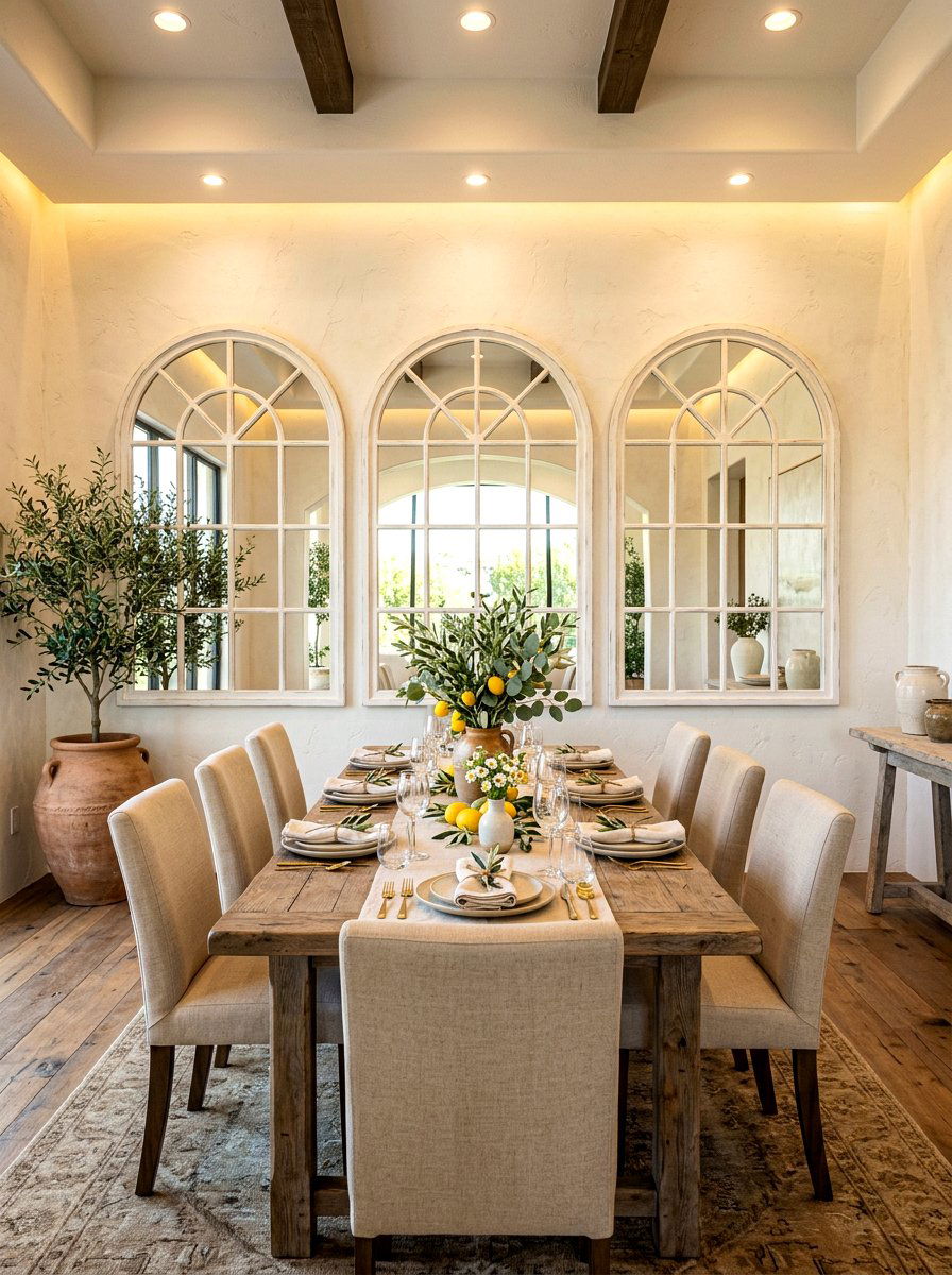 Arched Window Mirror Layout - 30 statement mirror gallery ideas