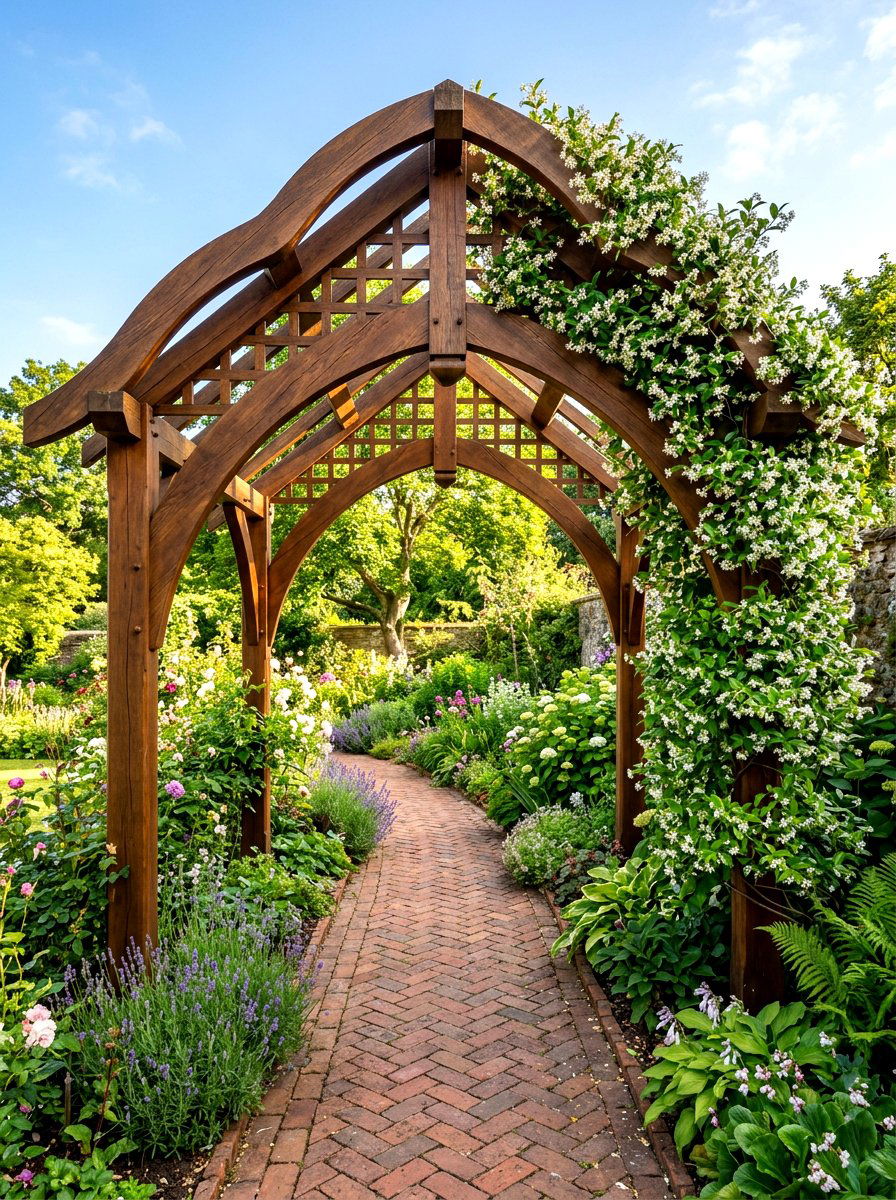 Arched Wood Cover - 30 patio cover ideas