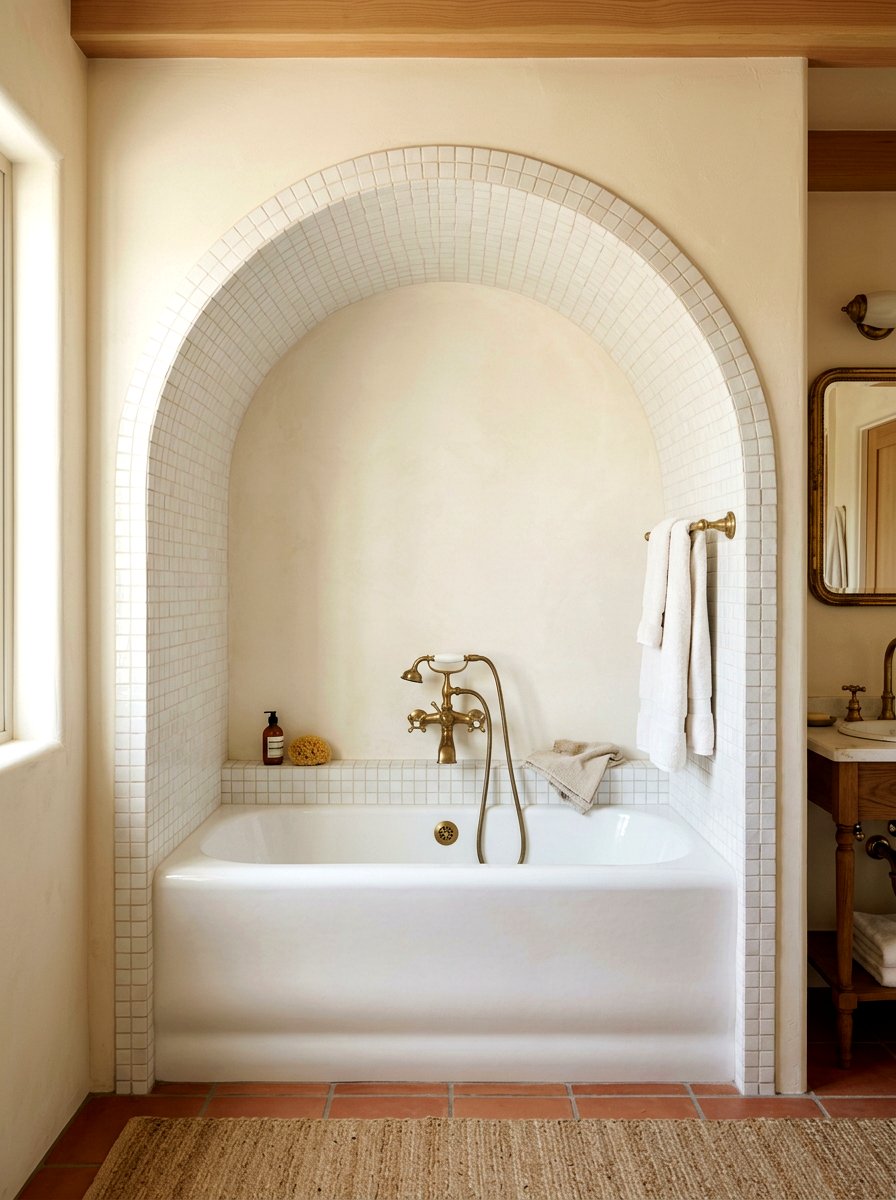 Arched alcove tile - 30 tub surround ideas