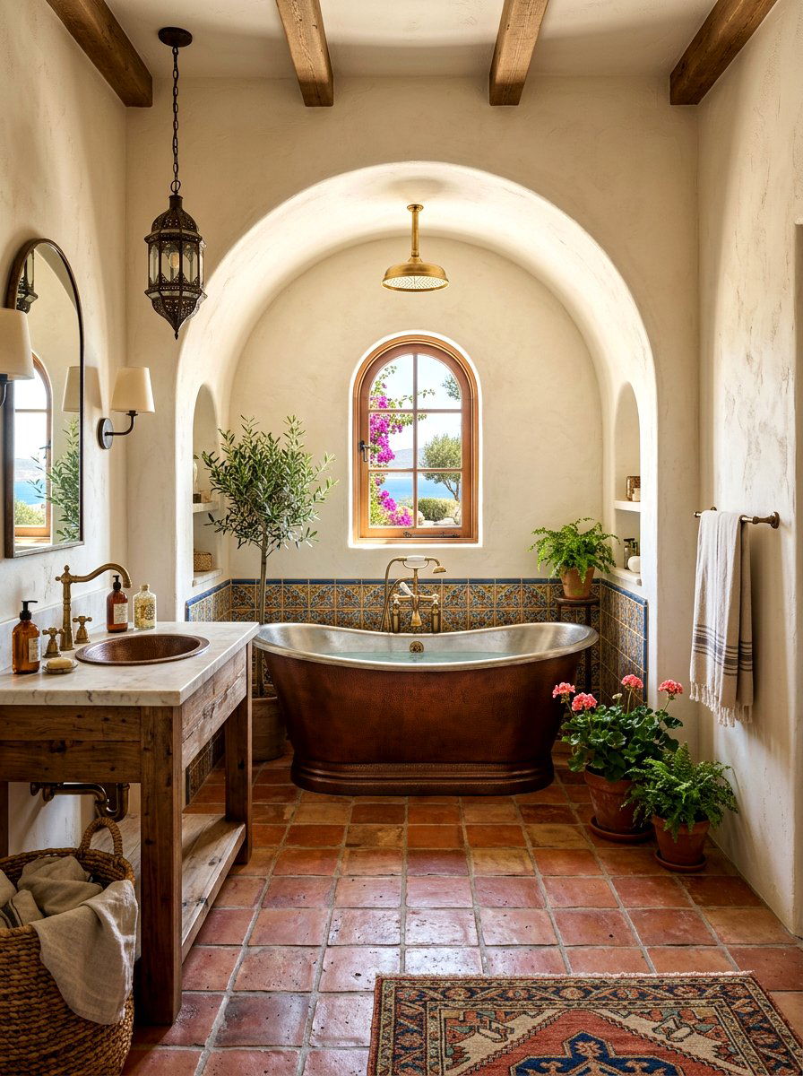 Arched bathroom wall alcove - 30 alcove tub styling ideas