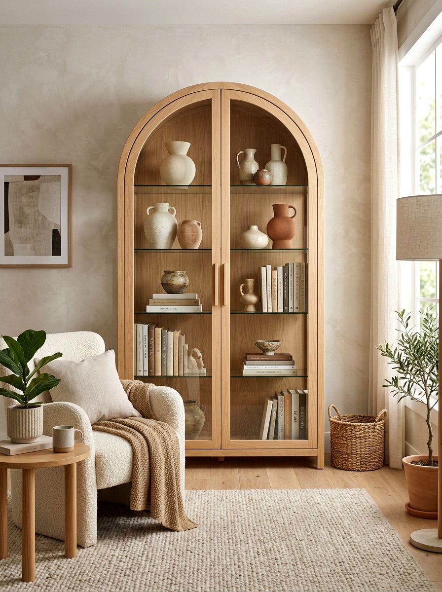 Arched china cabinet - 30 collected china cabinet ideas