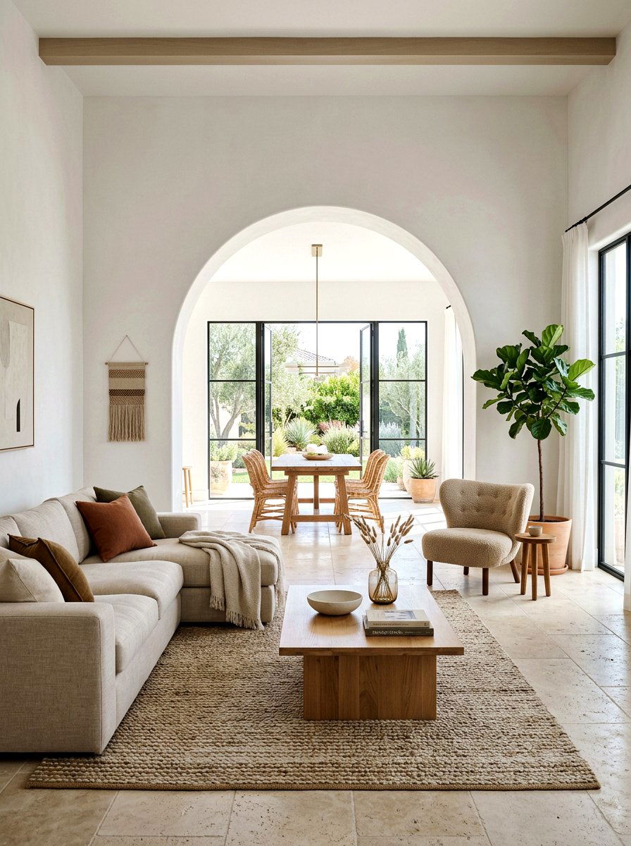 Arched doorway living room - 30 Tuscan revival living room ideas