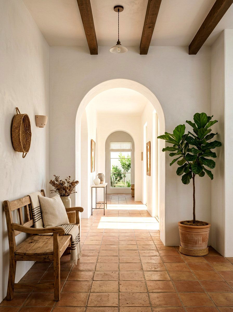 Arched doorway lounge - 30 warm Mediterranean lounge ideas