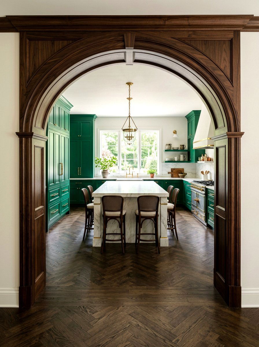 Arched kitchen doorway - 30 neo deco kitchen ideas