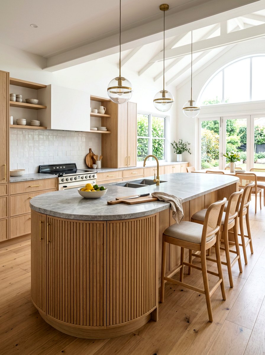 Arched kitchen island - 30 statement island kitchen ideas