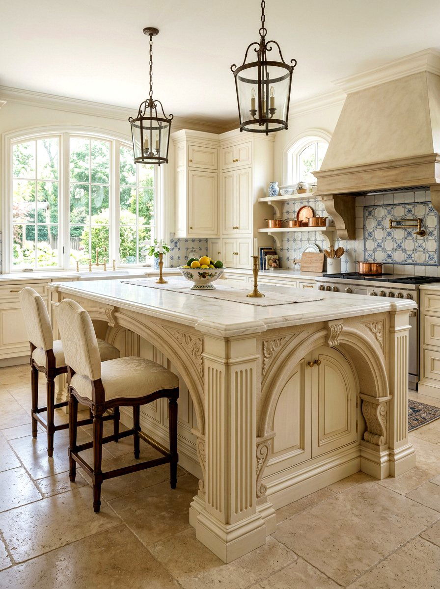 Arched kitchen island - 30 curved kitchen island ideas
