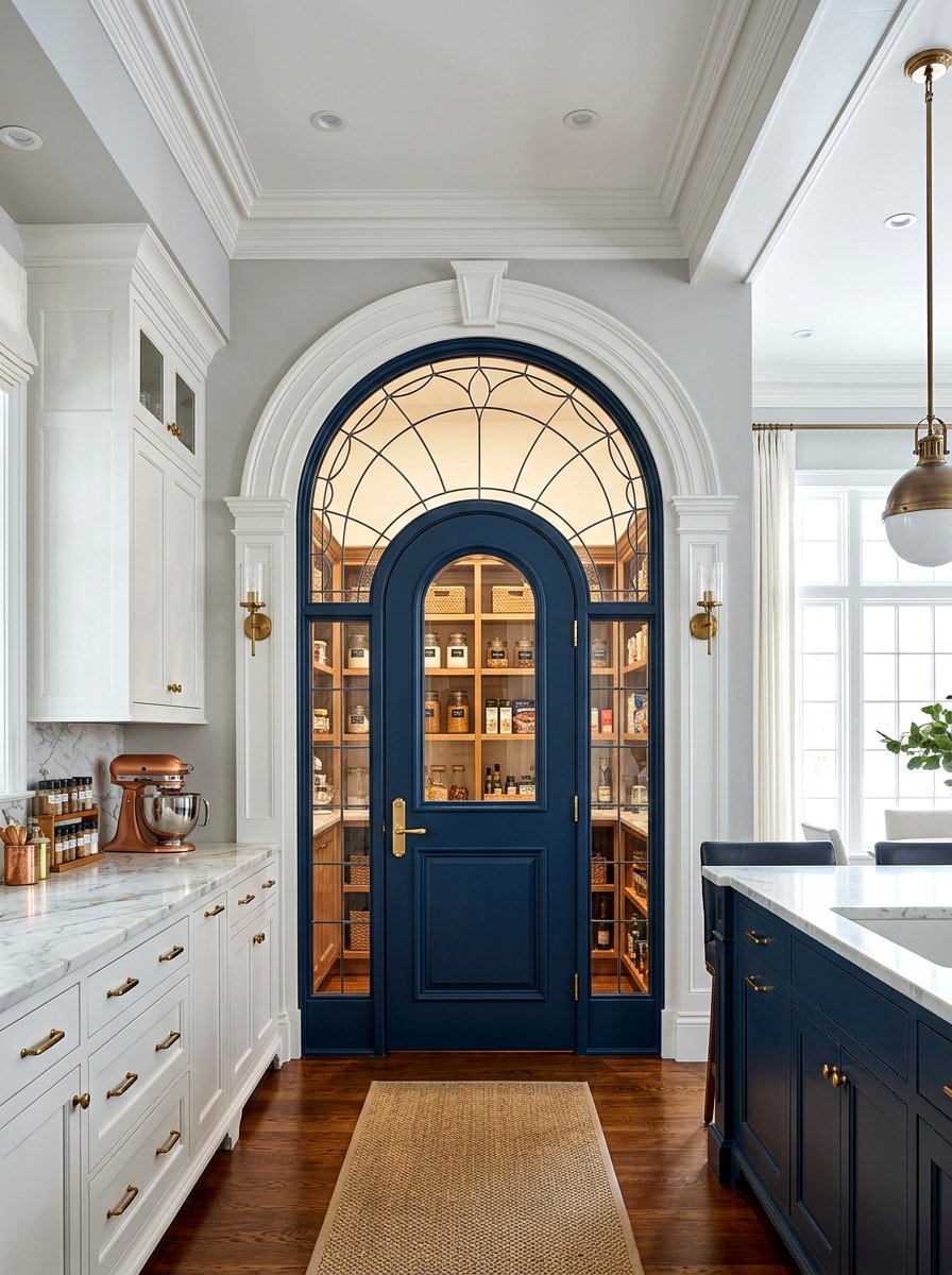 Arched pantry door with transom - 30 arched pantry door ideas