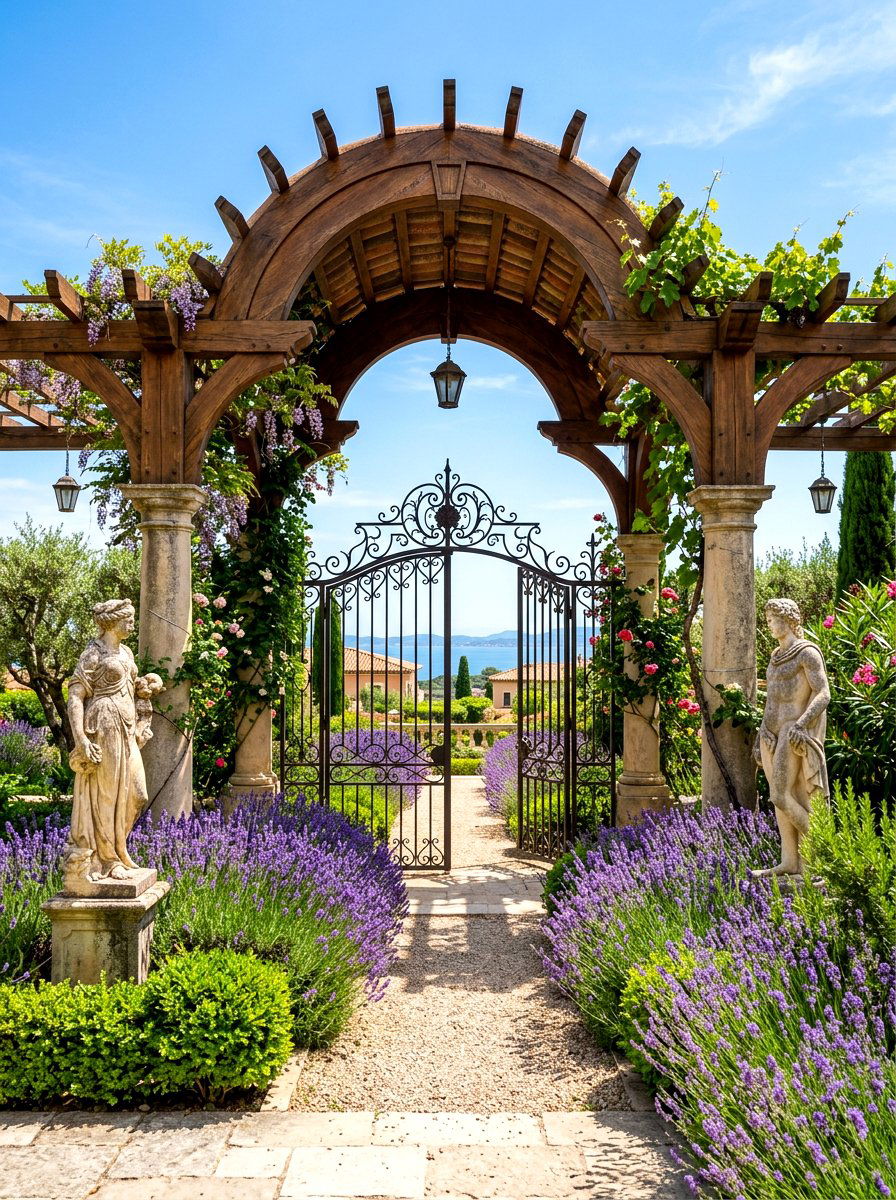 Arched top pergola - 30 patio pergola ideas